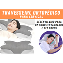 TRAVESSEIRO ORTOPÉDICO BORBOLETA CERVICAL PARA COMBATE A DORES NA COLUNA, DORES DE CABEÇA - VISCOELASTICO FRONHA LAVÁVEL